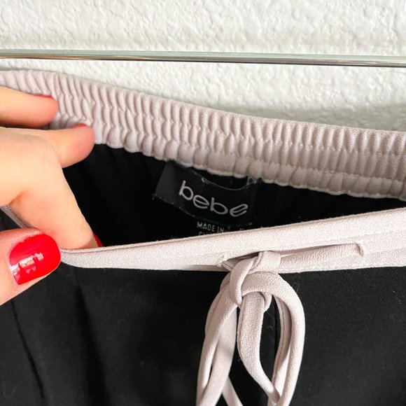 Bebe Black & Tan Track Pants Joggers - the perfect outfit for travel days - Picture 11 of 12